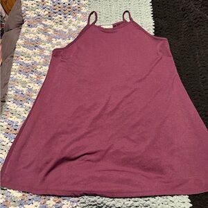 Casual Spaghetti Strap Tank Top - Plum